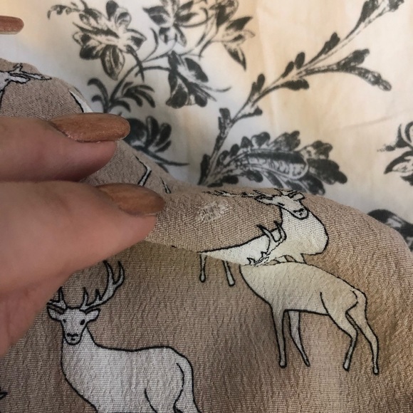 2 for $20 ❤️ Zara Deer Print Blouse - Picture 6 of 6